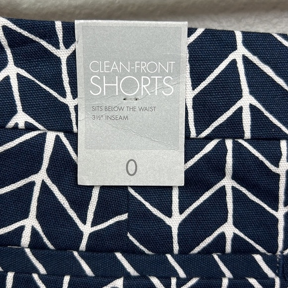NWT Banana Republic Clean Front Shorts Modern Navy 0 - Picture 5 of 9
